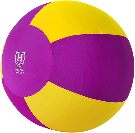 Harrison Howard Howdy Bally Horse Playball Covers Mega Ball Cover for Equine Use Exclusive Fun Patterns Protective Violet Sunrise 30"