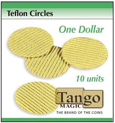 Teflon cricles Dollar size (10 units w/DVD) by Tango -Trick (T002)