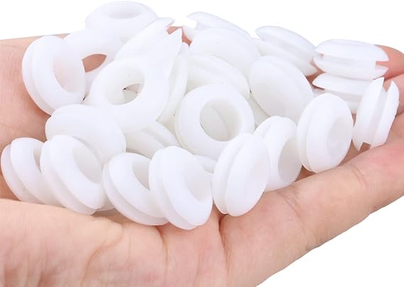 Wolfride 100PCS Rubber Hole Grommets Wire Grommets Electrical Cable Gasket for 12mm, 1/2" Hole