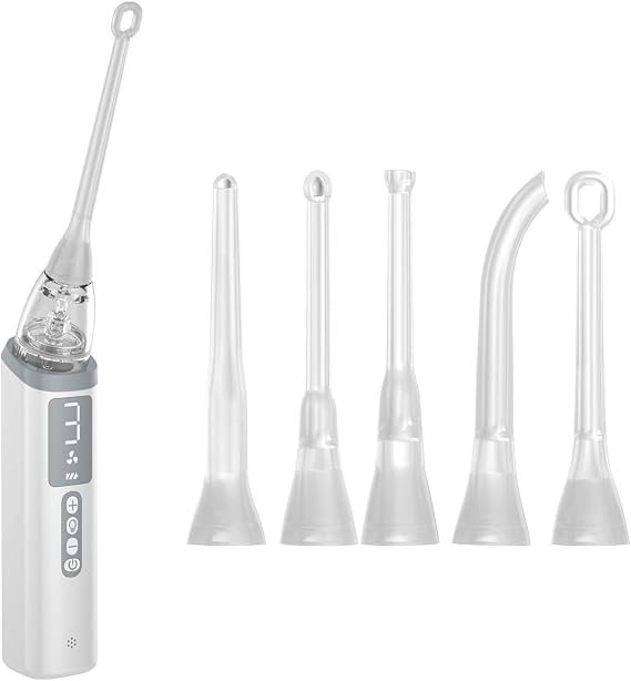 Electric Tonsil Stone Remover Tonsil Stone Removal Kit Vacuum with Irrigation Syringe Instant Suction Tonsil Stone Removal(NASA008)