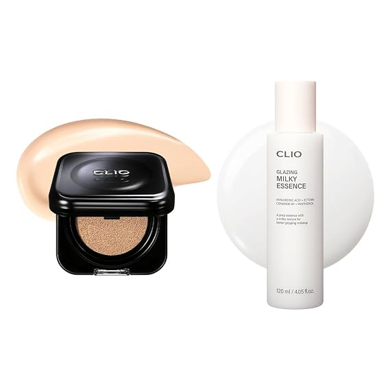CLIO [Bundle] Glazing Milky Essence + Kill Cover Founwear Cushion Foundation 21N