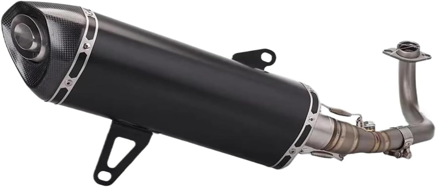 For Yamaha For Tricity 300 For Tricity300 Motorcycle Full Styem Front Tube Muffler Exhaust Pipe Exhaust Muffler Silencer(A)