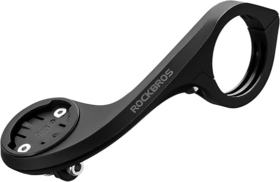 ROCKBROS Out Front Bike Mount Compatible with Garmin iGPSPORT 1.26"-1.38" | Forward Mount Keeps Eyes on Road, Nylon Build Secure Fit, Lightweight 1.6oz