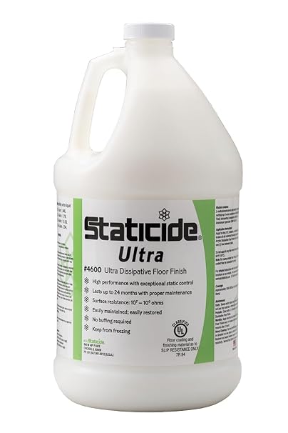 Staticide 4600-1 Static Dissipative Acrylic Floor Finish, Ultra Floor Finish, Gallon