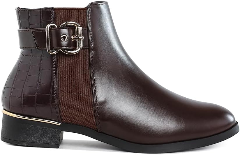 London Rag Frothy Buckled Ankle Boots With Detail
