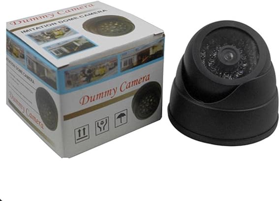 Dummy Camera Fake Security CCTV Dome Camera with Flashing Red The simulation