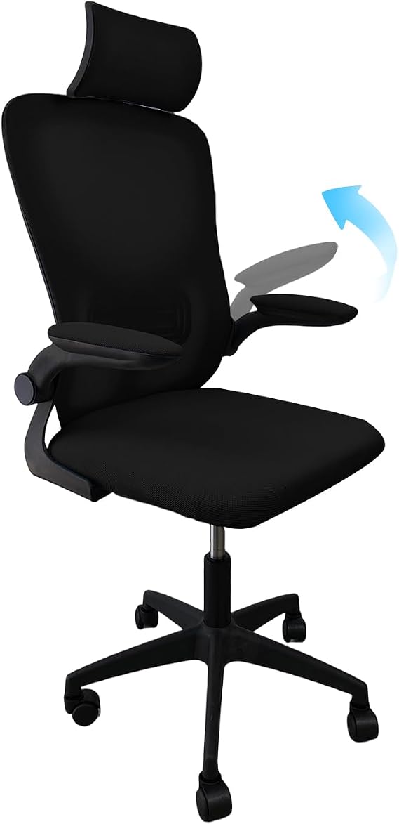 shine planet Office Chair Ergonomic Drafting Chair Tall Office Chair with Lumbar Support and Adjustable Footrest Headrest Height-Adjustable and Adjustable Reclining-983 (Black)