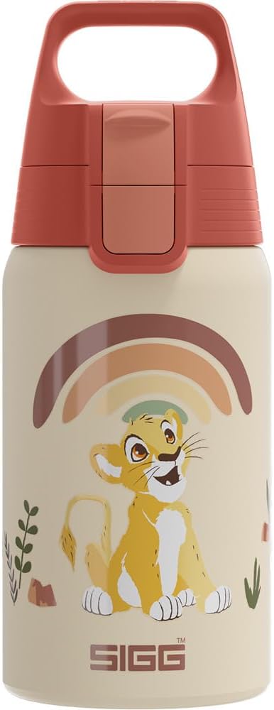 SIGG - Stainless Steel Kids Water Bottle - Shield One - Suitable For Carbonated Beverages - Leakproof - Lightweight - BPA Free - 0.5L