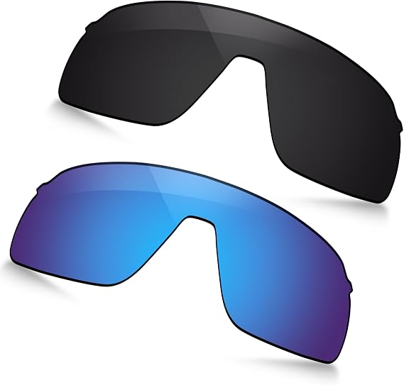Polarized Replacement Lenses for Oakley Sutro Lite OO9463 Sunglasses - Black+Ocean Blue 2 Pieces