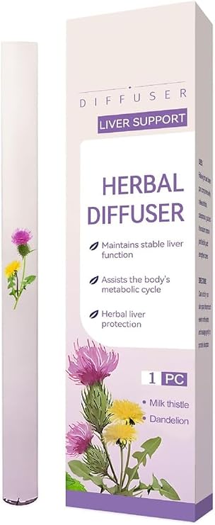 Mullein Herbal Diffuser Pen - Portable Lung Cleansing Inhaler with Mullein Thyme Mint Guarana & Green Tea for Respiratory Health & Enhanced Breathing Support Plant-Based Aromatherapy Pen (Purple)