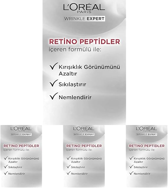 L'Oreal Paris Wrinkle Expert Kırışıklık Karşıtı Gündüz Kremi (4 paketi)