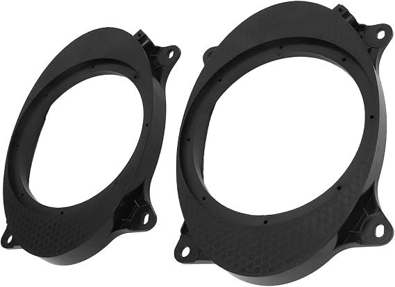 Pasamer 2 Speaker Adapters. Black, Durable Adapter for 6.5 Door Speakers. Spacer Easy to Install 6X9