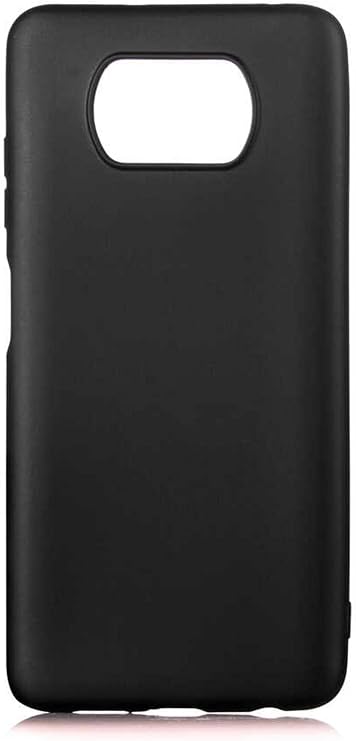Aksesuarcim Xiaomi Poco X3 Pro ile Uyumlu Kılıfı Silikon Pastel Renkli Mat Esnek İnce Kapak Prem Siyah