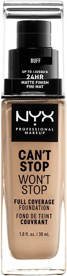 NYX Professional Makeup Foundation Can't Stop Won't Stop Matte Shade: Buff
