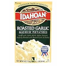 Idahoan Roasted Garlic Mashed Potato (Pack of 3) 4 oz Bags