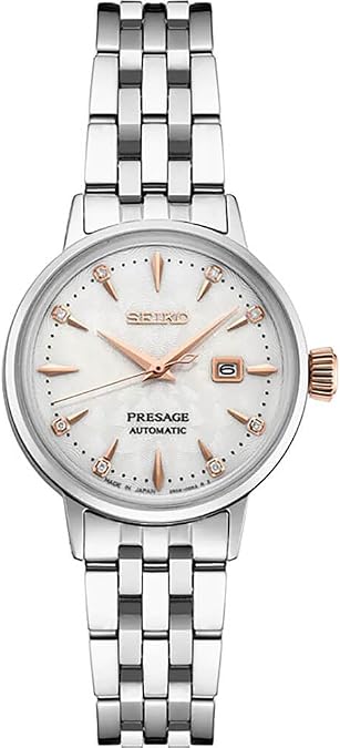 Seiko SRE009 Presage Cocktail Bracelet Womens Watch - Silver