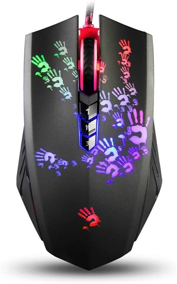 For Bloody A60 Gaming Mouse Wired Optical Mice-Right-handed Mouse- 8 Button -4000DPI - 6666FPS Gaming Mouse
