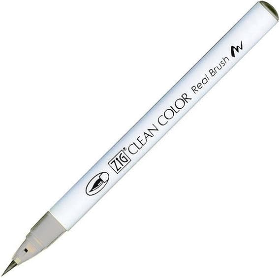 Zig RB6000AT-900 Clean Color Real Brush Marker, Warm Gray