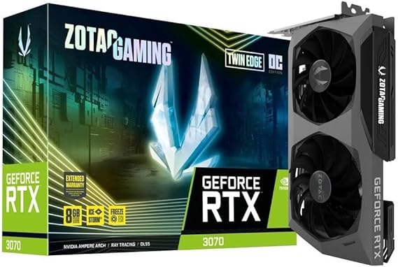 ZOTAC Gaming GeForce RTX 3070 Twin Edge OC LHR Dual Fan Graphics Card - 8GB