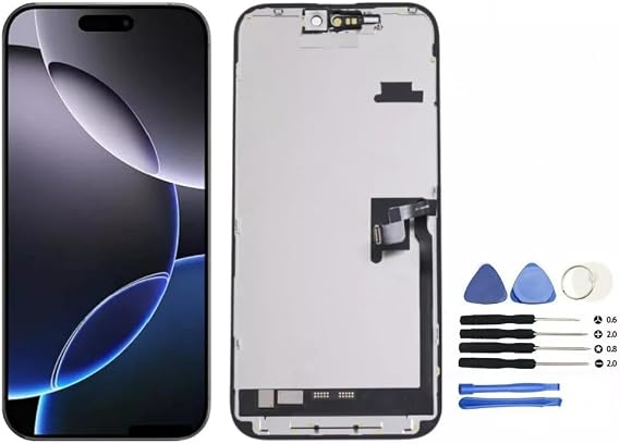 for iPhone 16 Pro Max Screen Replacement 6.7-inch, 3D Touch LCD Display Digitizer with Frame Assembly and Repair Tools, Compatible with (A3084, A3295, A3294,A3296)