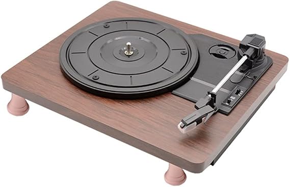 33/45/ 78 RPM Record Player Antique Gramophone Turntable Disc Vinyl Audio PH 2.0 Stereo RCA 3.5mm Output Out USB 5V