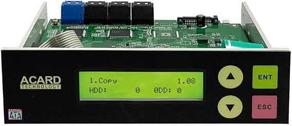 Acard 1 to 7 Controller for Blu-ray BD/DVD/CD Disc Copy Duplicator + SATA Cables | with SATA Cables