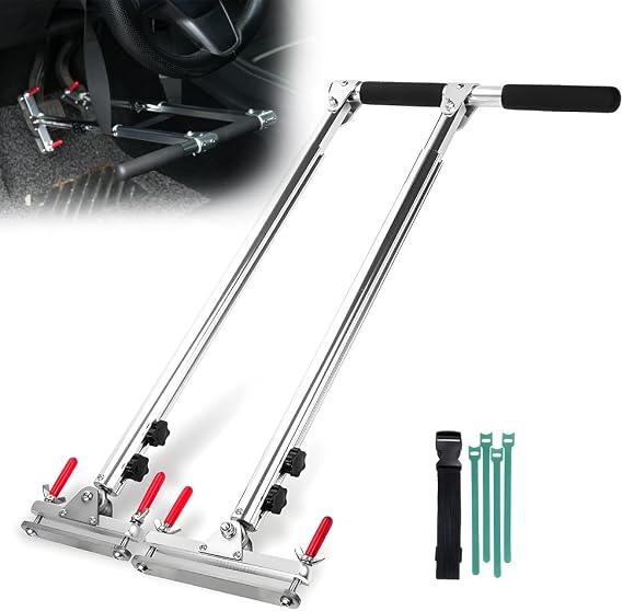 BARTOO Hand Controls for Disabled Drivers Portable Adjustable Handicap | Driving Car Pedal Assist Controls, Adjustable Length, Portable, For Injured & Handicap Drivers, Cars Driving Aids