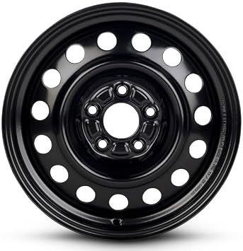 New OEM Replacement Wheel for 2011-2017 Hyundai Elantra 16x6.5 inch Steel Rim Painted Black Fit 205/55R16