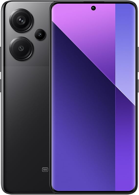 Xiaomi Sim-Free Smartphone, Redmi Note 13 Pro+, 5G, 8+256GB, Japanese Version, 200 Megapixel Camera, 120Hz, Organic EL, 6.67 Inch, 120W, Fast Charging, FeliCa Compatible, docomo/au/SoftBank/Rakuten Mobile Lines, Midnight Black