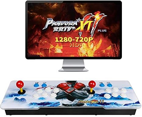 2706 Classic Arcade Game Machine 2 Players Pandoras Box 11 1280x720 Full HD Video Game Console with Arcade Joystick Support HDMI VGA Output Black&White Black
