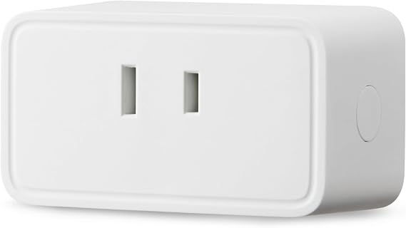 Amazon Basics Smart Plug Works with Alexa-Certified Wi-Fi 2.4GHz Compatible Single Outlet White 1-Pack