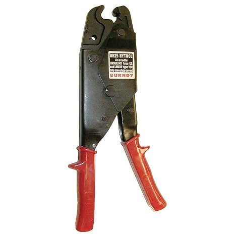 Burndy OH25 One-Hand Operation, Dieless, Full Cycle Ratchet Tool, 6000 lb., #10 Through 1/0