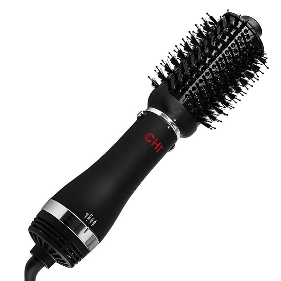 CHI Volumizer 4-in-1 Blowout Brush Hair Dryer, Black