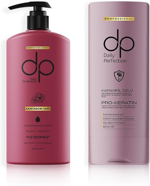 DP Daily Perfection St. John's Wort Oil Salt-Free Shampoo 500 Ml+Carnation Extract Hair Care Cream 350 Ml