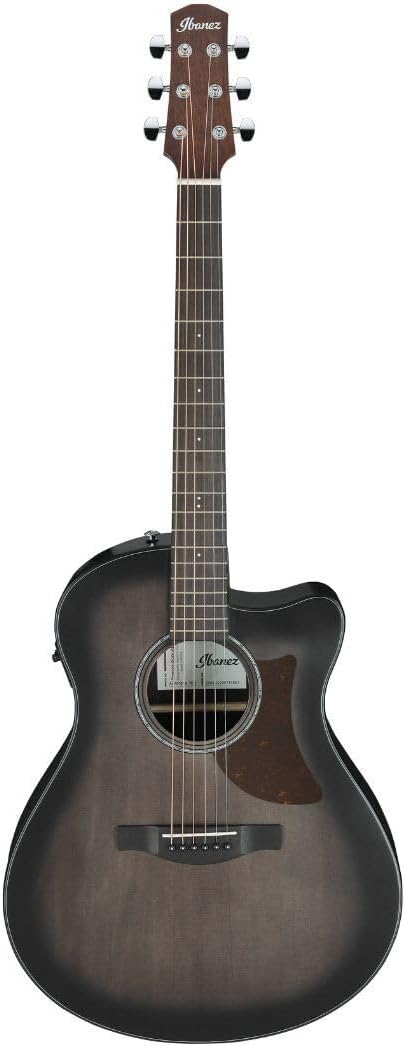 Ibanez AAM70CETBN Advanced Acoustic Auditorium Acoustic-electric Guitar - Tranparent Charcoal Burst