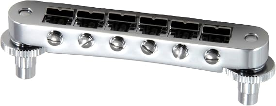 Grover - Tune-O-Matic - Electric Guitar Bridge - Chrome - Model 520C
