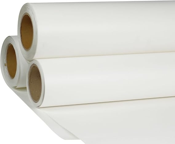 24" x 5 Yard HTV White Printable Heat Transfer Vinyl Roll Iron On Vinyl Film for T-Shirt Fabric Coats Cap Fabric Bags Pillowcase Leather Bag(Using ECO Solvent Ink)