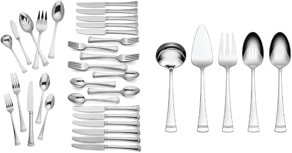Lenox Portola 65-Piece Flatware Set with 5-Piece Hostess Set