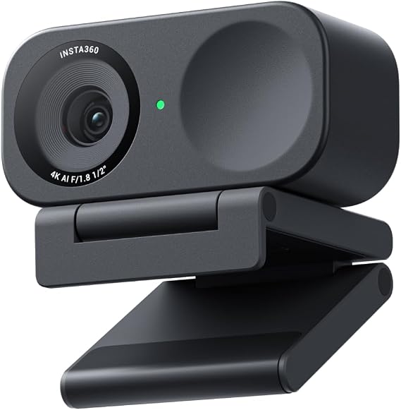 Insta360 Link 2C 4K AI Webcam, HDR, Auto Framing, Gesture Control & AI Audio - Graphite Black
