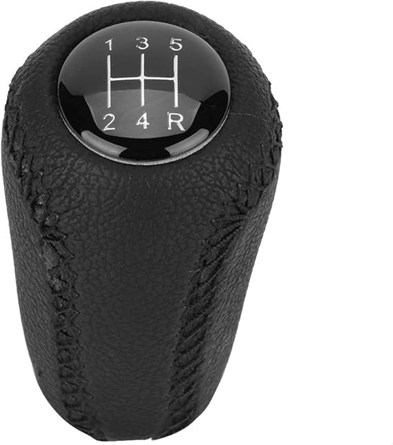 Aramox 5 Speed Shift Knob, Car Gear Stick Shift Knob Head for 3 BK BL 5 CR CW 6 II GH CX-7 ER NC III MX-5 2005-2011(Black)