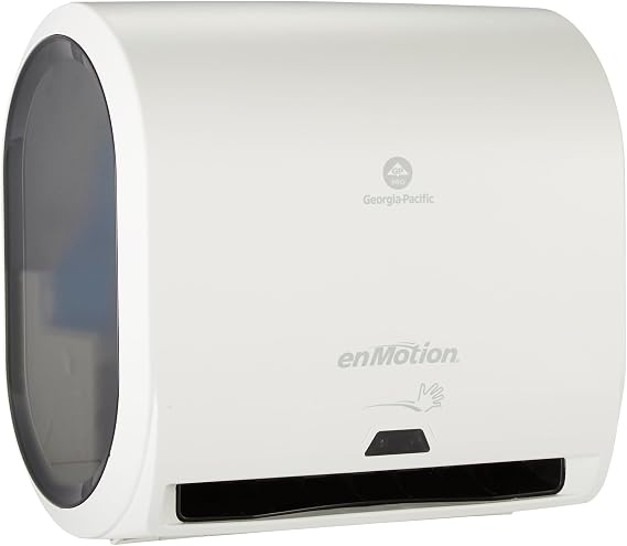 enMotion GeorgiaPacific (by GP PRO) Impulse 10 in 1Roll Automated Touchless Paper Towel Dispenser, White, 59447A