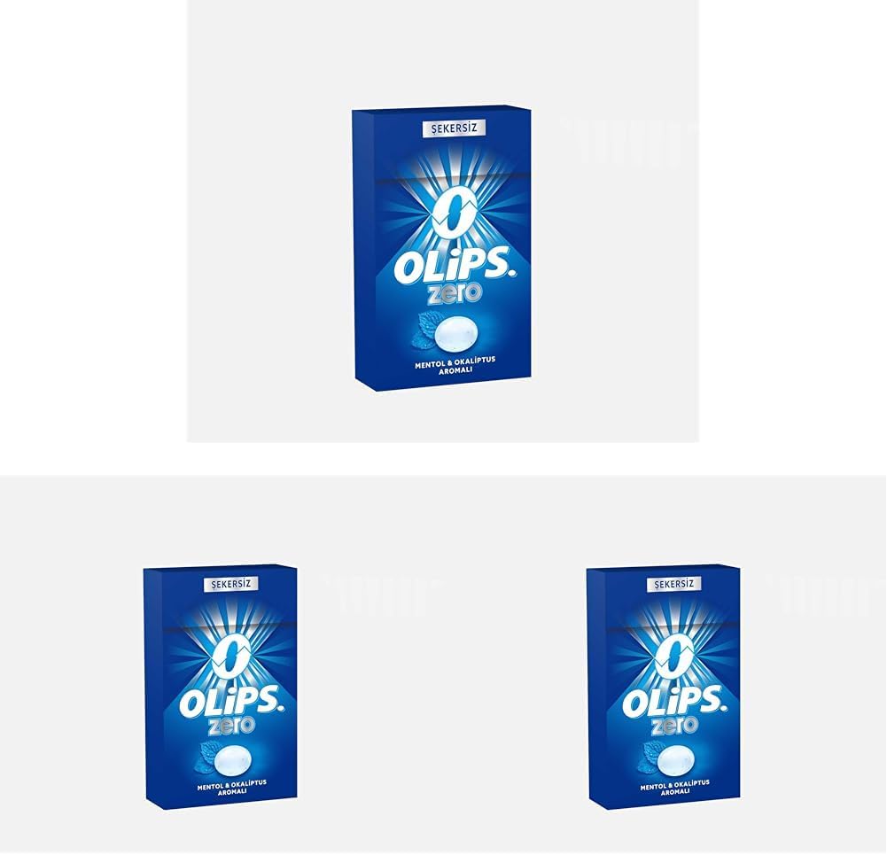 Olips Zero Sugar-Free Menthol Eucalyptus Flavored Confectionery 28 gr 3 packs