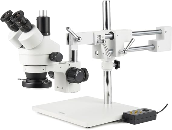 AmScope SM-4TZ-144A Professional Trinocular Stereo Zoom Microscope, WH10x