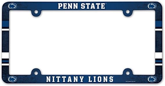 Wincraft NCAA Penn State University 90075012 LIC Full Color Plate Frame