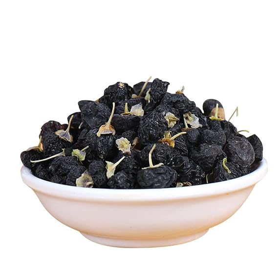 Black Chinese Wolfberry Black Wolfberry Black Fruit Wolfberry Organic Black Goji Wolfberry (500 Grams /1.10 lbs)