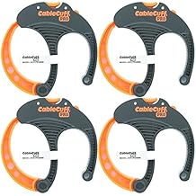 PRO 4 Pack: 4x Large 3 Inch Diameter Adjustable, Reusable, Cable Tie Replacements for Extension Cords or Electronics