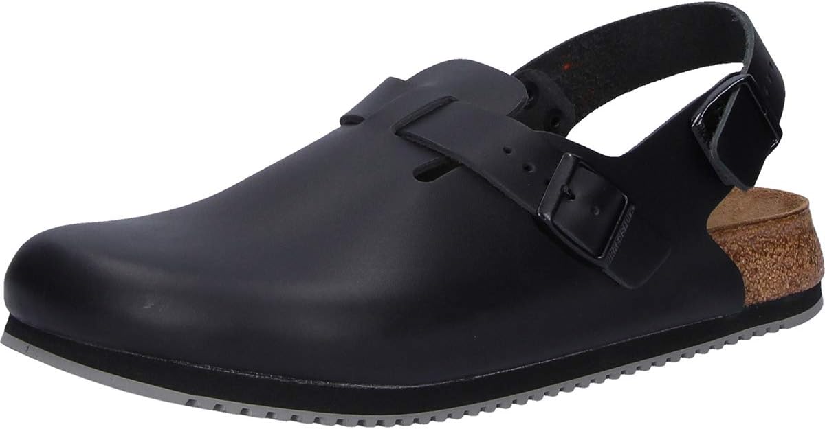 Birkenstock Clogs ''Tokyo'' from Leather in Black 41.0 EU N