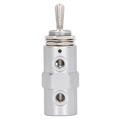 Air Toggle Switch Pneumatic Switch Dump Valve Air Horn Pull Valve,Pneumatic Toggle Switch Aluminum Lightweight Manual Pneumatic Mechanical Knob Switch M5