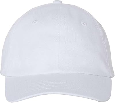 Valucap - Small Fit Bio-Washed Dad Hat - VC300Y - Adjustable - White
