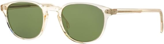 Oliver Peoples New OV 5219S 109452 Fairmont Sun 49mm Sunglasses (Buff/Green, 49)